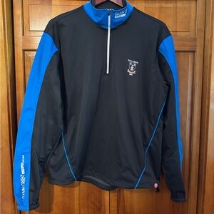 Black and Blue Performance Quarter-Zip Jacket
